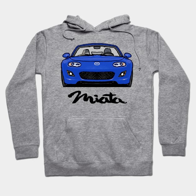 MX5 Miata NC FL Blue Hoodie by Woreth